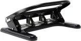 Дырокол Kw-Trio 09640 макс.:30лист. черный отв.:4 с линейкой