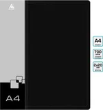 Папка на 2-х кольцах Бюрократ -0827/2RBLCK A4 пластик 0.7мм кор.27мм внутр. с вставкой черный