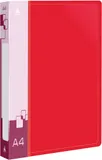 Папка на 2-х D-кольцах Бюрократ -0840/2DRED A4 пластик 0.8мм кор.40мм внутр. с вставкой красный