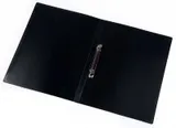 Папка на 2-х кольцах Бюрократ Economy -EC0418/2RBLACK A4 пластик 0.4мм кор.18мм черный