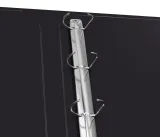 Папка на 4-х кольцах Бюрократ -0818/4RBLCK A4 пластик 0.7мм кор.18мм внутр. с вставкой черный