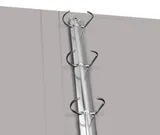 Папка на 4-х кольцах Бюрократ -0818/4RGREY A4 пластик 0.7мм кор.18мм внутр. с вставкой серый