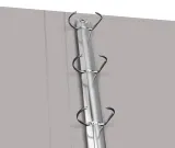 Папка на 4-х кольцах Бюрократ -0818/4RGREY A4 пластик 0.7мм кор.18мм внутр. с вставкой серый