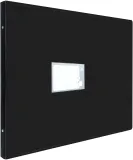 Папка на 4-х кольцах Бюрократ -0827GA3BLCK A3 гориз. пластик 0.8мм кор.27мм черный