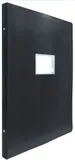 Папка на 4-х кольцах Бюрократ -0827VA3BLCK A3 верт. пластик 0.8мм кор.27мм черный