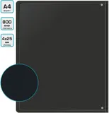 Папка на 4-х D-кольцах Бюрократ -0840/4DBLCK A4 пластик 0.8мм кор.40мм внутр. с вставкой черный