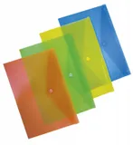 Конверт на кнопке Бюрократ -PK803AGRN A4 пластик 0.18мм зеленый