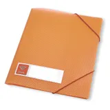 Папка на резинке Бюрократ Crystal -CR510 A4 пластик кор.30мм 0.5мм ассорти