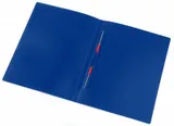 Папка пласт.пруж.скоросш. Бюрократ Economy -EC04PBLUE A4 пластик 0.4мм синий