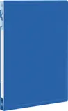 Папка метал.зажим Бюрократ -PZ05CBLUE A4 пластик 0.5мм торц.наклейка синий