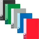 Папка метал.зажим Бюрократ -PZ07C A4 пластик 0.7мм внут.и торц.карм ассорти