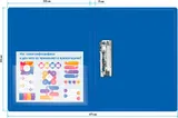 Папка метал.зажим Бюрократ -PZ07CBLUE A4 пластик 0.7мм внут.и торц.карм синий
