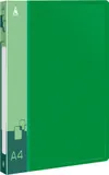 Папка метал.пруж.скоросш. Бюрократ -PZ07PGREEN A4 пластик 0.7мм внут.и торц.карм зеленый