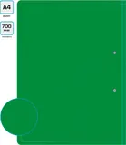 Папка метал.пруж.скоросш. Бюрократ -PZ07PGREEN A4 пластик 0.7мм внут.и торц.карм зеленый