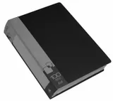 Папка с 100 прозр.вклад. Бюрократ -BPV100BLCK A4 пластик 0.8мм торц.карм с бум. встав черный