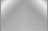 Папка с 10 прозр.вклад. Бюрократ -BPV10GREY A4 пластик 0.6мм торц.карм с бум. встав серый