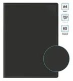 Папка с 60 прозр.вклад. Бюрократ -BPV60BLCK A4 пластик 0.7мм торц.карм с бум. встав черный