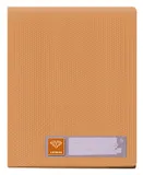 Папка с 40 прозр.вклад. Бюрократ Crystal -CR40OR A4 пластик 0.5мм оранжевый
