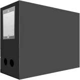 Короб архивный вырубная застежка Бюрократ -BA100/08BLCK пластик 0.8мм корешок 100мм 330х245мм черный