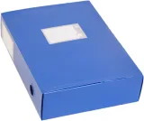 Короб архивный вырубная застежка Бюрократ -BA100/08BLUE пластик 0.8мм корешок 100мм 330х245мм синий