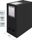 Короб архивный вырубная застежка Бюрократ -BA120BLCK пластик 1мм корешок 120мм 330х245мм черный