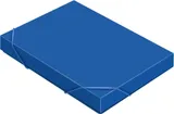 Папка-короб на резинке Бюрократ -BA25/05BLUE пластик 0.5мм корешок 25мм A4 синий