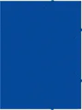 Папка-короб на резинке Бюрократ -BA25/05BLUE пластик 0.5мм корешок 25мм A4 синий