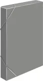 Папка-короб на резинке Бюрократ -BA40/07GREY пластик 0.7мм корешок 40мм A4 серый