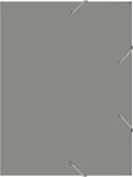 Папка-короб на резинке Бюрократ -BA40/07GREY пластик 0.7мм корешок 40мм A4 серый