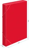 Папка-короб на резинке Бюрократ -BA40/07RED пластик 0.7мм корешок 40мм A4 красный