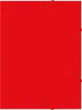 Папка-короб на резинке Бюрократ -BA40/07RED пластик 0.7мм корешок 40мм A4 красный