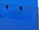 Портфель Бюрократ -BPP01BLUE 1 отдел. A4 пластик 0.7мм синий