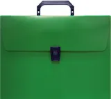 Портфель Бюрократ -BPP01GRN 1 отдел. A4 пластик 0.7мм зеленый