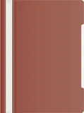 Папка-скоросшиватель Бюрократ -PS20BROWN A4 прозрач.верх.лист пластик коричневый 0.12/0.16