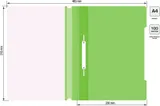 Папка-скоросшиватель Бюрократ -PS20LETT A4 прозрач.верх.лист пластик салатовый 0.12/0.16