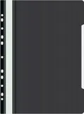 Папка-скоросшиватель Бюрократ -PS-P20BLCK A4 прозрач.верх.лист боков.перф. пластик черный 0.12/0.16