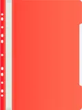 Папка-скоросшиватель Бюрократ -PS-P20RED A4 прозрач.верх.лист боков.перф. пластик красный 0.12/0.16