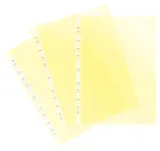 Папка-вкладыш Бюрократ Премиум -013YEL желтый глянцевые А4+ 30мкм (упак.:50шт)