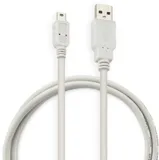 Кабель Buro USB A(m) mini USB B (m) 1м (USB2.0-M5P-1) серый