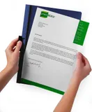 Папка с фигурным клипом Durable Duraclip 2200-05 прозрач. верх.лист A4 1-30лист. зеленый