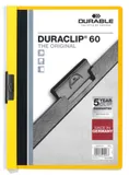Папка с клипом Durable Duraclip 2209-04 прозрач. верх.лист A4 1-60лист. желтый
