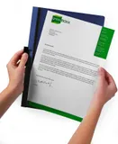 Папка с клипом Durable Duraclip 2209-31 прозрач. верх.лист A4 1-60лист. бордовый