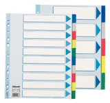 Разделитель индексный Esselte 15267 A4+ пластик 10 индексов цветные разделы