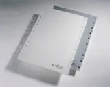 Разделитель индексный Durable 6511-10 A4 пластик 10 индексов 1-10 серые разделы