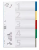 Разделитель индексный Durable 6730-27 A4 пластик 5 индексов цветные разделы