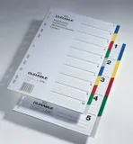 Разделитель индексный Durable 6740-27 A4 пластик цветные разделы