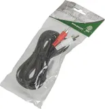 Кабель аудио Ningbo JAAC010-3 2хRCA (m)/Jack 3.5 (m) 3м. черный