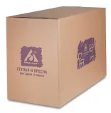 Кресло руководителя Бюрократ CH-993 оранжевый эко.кожа крестов. металл хром