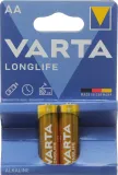 Батарея Varta Longlife LR6 Alkaline AA (2шт) блистер