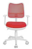Кресло детское Бюрократ CH-W797/R/TW-97N спинка сетка красный сиденье красный TW-97N (пластик белый)